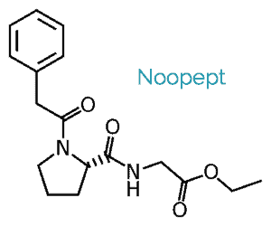 The chemical structure of Noopept