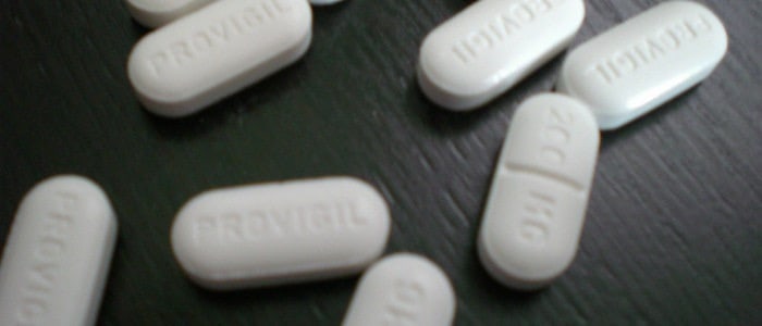 A few pills of the stimulant modafinil