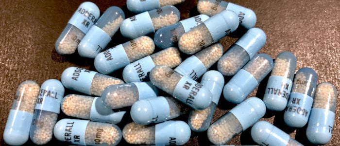 Dose of 10 mg Adderall XR pills